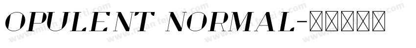 opulent normal字体转换